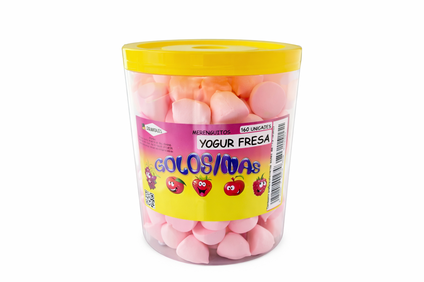 Merenguitos yogur fresa unidad