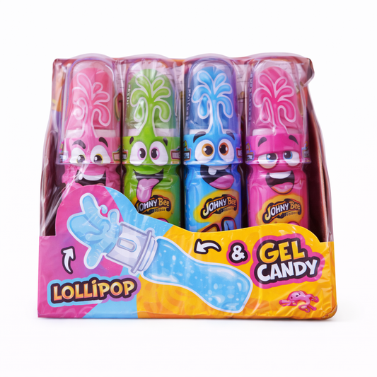 Squeezy pop gel candy lollipop