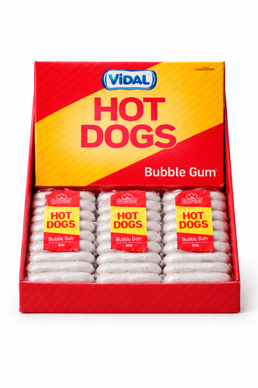 Hot dogs bubble gum