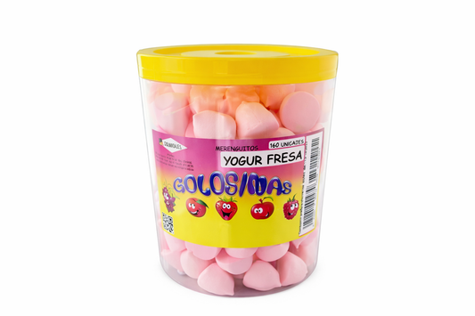 Merenguitos yogur fresa unidad